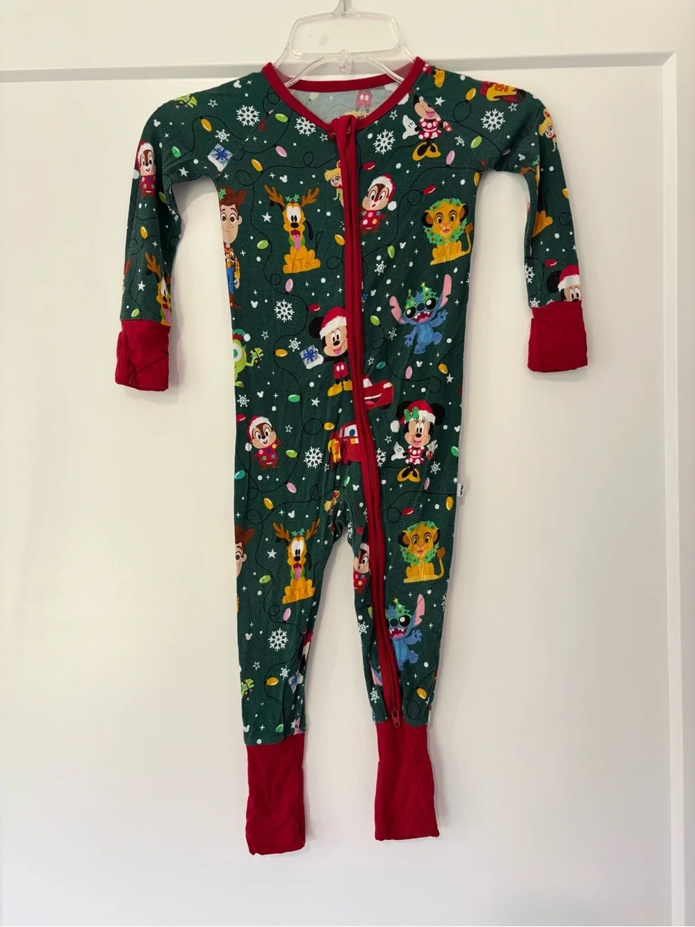 Little Sleepies Disney Christmas Parade Bamboo Zippy Pajama 12/18 months